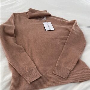 NWT Women's Cozy Cowl Neck Sweater in camel